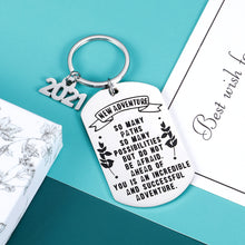 Load image into Gallery viewer, Graduation Gifts for Him Her Boys Girls Class of 2021 Senior Gifts for College High School Student Inspirational Keychain Grad Gifts for Son Daughter Women Men Nurse Master Congrats Grad
