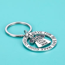 Load image into Gallery viewer, Daughter Son Christmas Keychain Gift from Mom Dad 13th 14th 16th 18th Birthday Gift for Son Daughter Niece Nephew Teen Boys Girls 2021 Graduation Have Fun Be Safe Call Your Mom Jewelry Gift
