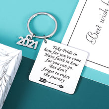 Load image into Gallery viewer, Graduation Gifts for Him Her Class of 2021 Keychain Gift for Senior Masters Nurses Students Grad from College High School 2021 Graduation Gifts for Teenagers Boys Girls Daughter Son Graduates Keepsake
