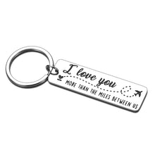 Load image into Gallery viewer, Long Distance Relationships Gifts for Best Friend Boyfriend Girlfriend Birthday Anniversary Christmas Valentines Friendship Keychain Gifts for Men Women Going Away Gifts for Couples BFF Lover Him Her
