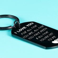 Load image into Gallery viewer, Valentines Day Anniversary Gifts Idea for Men, Boyfriend, Husband Romantic I Love You Keychain Gifts for Women, Girlfriend, Wife, Her Birthday Christmas Day Couple Gifts for Him Her Love You Present
