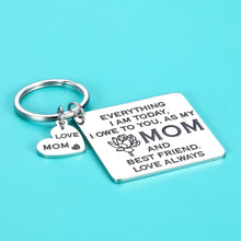 Load image into Gallery viewer, Mom Gifts from Daughter Stepdaughter Mother’s Day Keychain Gifts for Mom Thank You Gifts Christmas Present for Mom Women from Daughter Birthday Wedding Gifts Mother of The Bride Present to Mom
