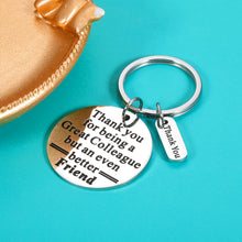 Load image into Gallery viewer, Coworker Leaving Gifts for Women Employee Thank You Gifts Inspirational Keychain for Men Colleague Team Appreciation Gifts from Boss Leaving Retirement Farewell Christmas Coworker Gifts
