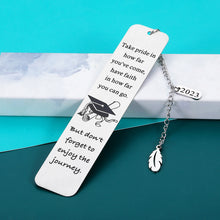 Load image into Gallery viewer, Inspirational Graduation Bookmark Gifts for Him Her Class of 2023 Senior Encouragement Gifts for Teens Boys Girls Graduates Gifts for Son Daughter High School Student Grads Nursing Birthday Book Lover
