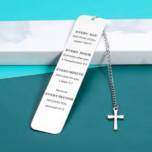 Load image into Gallery viewer, Inspirational Christian Bookmark Gifts for Women Bible Verse Bookmark for Girls Boys Son Daughter Book Lovers Birthday Christmas Stocking Stuffers for Women Men Sister Brother Baptism Religious Gifts
