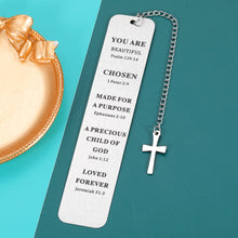 Load image into Gallery viewer, Inspirational Christian Bookmark Gifts for Women Men Bible Verse Bookmark for Girls Daughter Book Lovers Graduation Birthday Christmas for Female Male Him Her Religious Church Bulk Gifts
