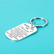 Load image into Gallery viewer, Keychain Gifts for Women Men to My Love Valentines Day Anniversary for Him Boyfriend Husband Gifts from Wife Girlfriend Christmas Birthday Gifts for Boyfriend I Love You Gifts for Her Him
