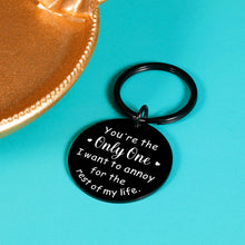 Load image into Gallery viewer, Christmas Valentine&#39;s Day Gifts for Husband Wife Love Keychain from Girlfriend Boyfriend Birthday Gifts for Couples Him Her Romantic Anniversary Present for Hubby Wifey Women
