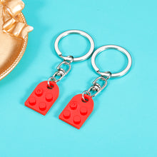 Load image into Gallery viewer, Matching Couples Stuff Boyfriend Girlfriend Valentines Day Gifts for Him Her Best Friend Christmas Gifts for Wife Husband Anniversary Birthday Wedding Present Red Heart Bricks Keychain for Women Men
