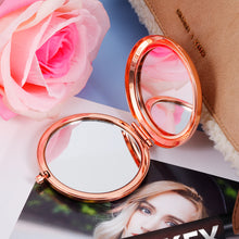 Load image into Gallery viewer, Sister Gifts from Sister Brother Sister&#39;s Birthday Gift Ideas Rose Gold Compact Mirror with Love Message Sister Birthday Christmas Graduation Gifts for Her Mirror Gifts for Sisters
