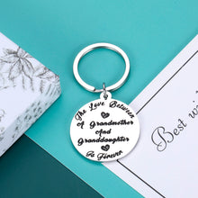 Load image into Gallery viewer, Grandma Mother&#39;s Day Keychain Gift from Granddaughter,Birthday Christmas Wedding Gift for Grandmother Granny Nana Granddaughter Stocking Stuffers Pendant Jewelry Gifts for Women Girl
