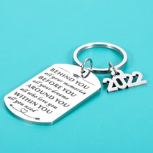 Load image into Gallery viewer, Graduation Gifts for Him Her Inspirational Class of 2022 Keychain Grad Gifts for Son Daughter Graduation Gifts for High School College Nursing Law School Students Teen Boys Girls Women Men
