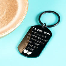 Load image into Gallery viewer, Valentines Day Anniversary Gi-ft Idea for Men Boyfriend Husband Romantic I Love You Keychain Gift for Women Girlfriend Wife Her Birthday Christmas Day Couple Gift for Him Her Love You Present
