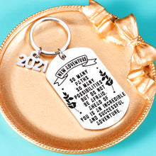 Load image into Gallery viewer, Graduation Gifts for Him Her Boys Girls Class of 2021 Senior Gifts for College High School Student Inspirational Keychain Grad Gifts for Son Daughter Women Men Nurse Master Congrats Grad
