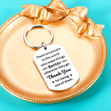 Load image into Gallery viewer, Thank You Gifts for Women Men Coworker Employee Appreciation Gifts for Boss Male Retirement Going Away Leaving Gifts for Teachers Nurse Office Birthday Christmas Inspirational Retired Gifts Keychain
