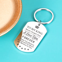 Load image into Gallery viewer, to My Man Birthday Christmas Gift for Boyfriend Husband Men Groom Couples I Love You Keychain from Girlfriend Wife Bride Valentines Anniversary Father’s Day Wedding Pendant Jewelry Gift for Him
