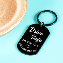 Load image into Gallery viewer, Drive Safe keychain for Boyfriend Him Husband Men Valentine&#39;s Day Christmas Fathers Day Birthday Men Gifts
