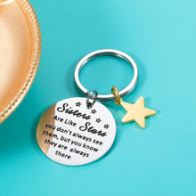 Load image into Gallery viewer, Sisters Gifts from Sister Sweet 16 Birthday Christmas Gifts Keychain for Big Little Soul Sister Best Friend BFF Wedding Gifts for Sister Valentines Day Mothers Day Gifts for Sister, Teen, Girls, Women
