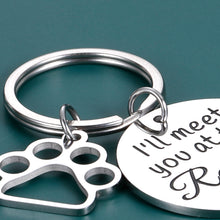 Load image into Gallery viewer, Loss of Dog Pet Memorial Keychain Sympathy Gifts Passed Away Deceased Pet Gifts for Kid Pet Owners Remembrance Pet Dog Gifts Key Ring Pet Keepsake Rainbow Bridge Jewelry Gifts for Women Men
