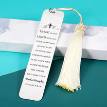 Load image into Gallery viewer, Religious Bookmark Gifts for Men Women Inspirational Christian Gifts Bible Verse Cross Bookmark Easter Birthday Graduation Christmas Bookmark Baptism Gifts for Boys Girls Female Male Him Her
