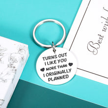 Load image into Gallery viewer, Valentine&#39;s Day Gifts for Husband Wife Romantic Keychain from Girlfriend Boyfriend Christmas Birthday Gifts for Groom Bride Fiancé Fiancée Couples Anniversary Present for Hubby Wifey Him Her Women
