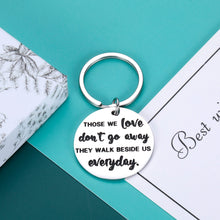 Load image into Gallery viewer, Mom Dad Sympathy Gifts Keychain for Loss of Mother Father Husband Memorial Gifts Keyring for Him Her Bereavement Gift for Men Women in Memory of Pet Dog Grandma Grandpa Remembrance Keychain Jewelry
