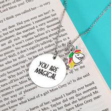 Load image into Gallery viewer, Unicorn Necklace Gifts for Women Teen Girls Christmas Graduation Birthday Gift for Daughter Granddaughter Niece You Are Magical Inspiration Jewelry Gifts Xmas Daughter Women Girls Stocking Stuffers
