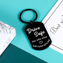 Load image into Gallery viewer, Drive Safe keychain for Boyfriend Him Husband Men Valentine&#39;s Day Christmas Fathers Day Birthday Men Gifts
