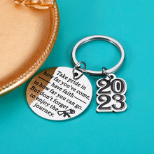 Load image into Gallery viewer, Class of 2023 Graduation Gifts for Him Her Inspirational Keychains High School College Graduation Gifts for Men Women Nurse Masters Student Boy Girl Son Daughter 2023 Senior Party Grad Gifts Key Ring
