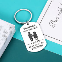 Load image into Gallery viewer, Brother Gifts From Sister, Funny Keychain Gifts For Sister From Brother, Funny Brother Gifts, Gifts For Brothers From Sisters Christmas Birthday Gifts for Sister Brother Present
