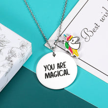 Load image into Gallery viewer, Unicorn Necklace Gifts for Women Teen Girls Christmas Graduation Birthday Gift for Daughter Granddaughter Niece You Are Magical Inspiration Jewelry Gifts Xmas Daughter Women Girls Stocking Stuffers
