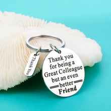 Load image into Gallery viewer, Coworker Leaving Gifts for Women Employee Thank You Gifts Inspirational Keychain for Men Colleague Team Appreciation Gifts from Boss Leaving Retirement Farewell Christmas Coworker Gifts
