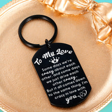 Load image into Gallery viewer, Romantic I Love You Gift for Him Her Husband Boyfriend from Wife Girlfriend Valentine&#39;s Day Christmas Birthday Father&#39;s Day Anniversary to My Love Keychain Present for Women Men Stocking Stuffers
