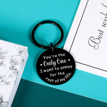 Load image into Gallery viewer, Christmas Valentine&#39;s Day Gifts for Husband Wife Love Keychain from Girlfriend Boyfriend Birthday Gifts for Couples Him Her Romantic Anniversary Present for Hubby Wifey Women
