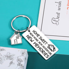 Load image into Gallery viewer, House Warming Gifts New Home Keychain for First Home Keychain – Housewarming Gift for Women, Men, New Homeowner, Couples, Friend, Daughter, Son New House Key Chain Family BFF Coworker
