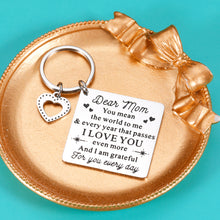 Load image into Gallery viewer, Mom Keychain, Mother Gifts from Daughter, Kids | Mother’s Day Christmas Birthday Gifts for Mom Her | Valentine’s Day Gifts from Daughter for Mom I Presents for Mom
