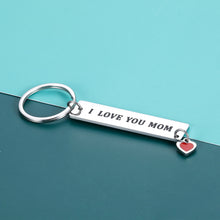 Load image into Gallery viewer, Mom and Daughter Son Christmas Keychain Gifts from Son Stepson Daughter Stepdaughter I Love You Mom Birthday Wedding Anniversary Thanksgiving Valentine&#39;s Day Key Ring Gifts for Her Mom Women
