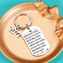 Load image into Gallery viewer, Graduation Gifts for Him Her Inspirational Class of 2022 Keychain Grad Gifts for Son Daughter Graduation Gifts for High School College Nursing Law School Students Teen Boys Girls Women Men
