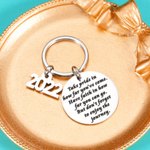 Load image into Gallery viewer, 2022 Graduation Gifts Keychain For Her Him High School Class of 2022 Senior Graduate Gifts for Boys Preschool College Medical Engineer Students School Nurse Master Phd Degree Gifts From Mom Dad
