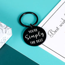 Load image into Gallery viewer, You&#39;re Simply The Best Keychain Anniversary Wedding Gifts for Women Men Birthday Valentines Day Keyring for Best Friend Schitts C Fans Couple Gifts for Boyfriend Girlfriend Husband Wife Christmas
