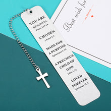 Load image into Gallery viewer, Inspirational Christian Bookmark Gifts for Women Men Bible Verse Bookmark for Girls Daughter Book Lovers Graduation Birthday Christmas for Female Male Him Her Religious Church Bulk Gifts
