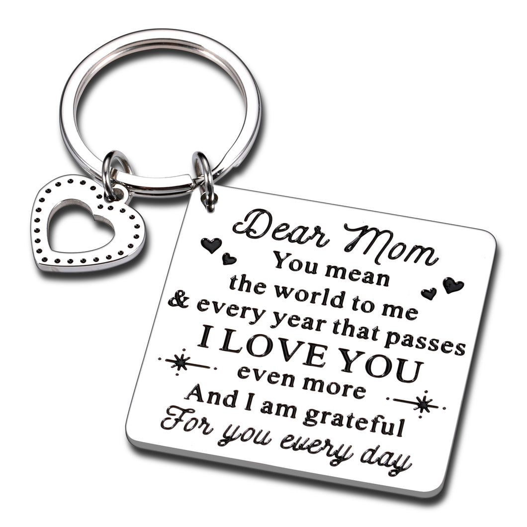 Mom Keychain, Mother Gifts from Daughter, Kids | Mother’s Day Christmas Birthday Gifts for Mom Her | Valentine’s Day Gifts from Daughter for Mom I Presents for Mom