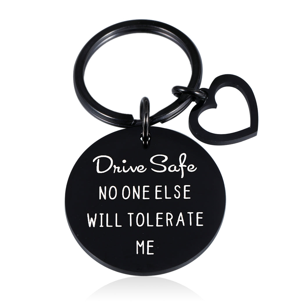 Drive Safe keychain for Boyfriend Gifts from Girlfriend Anniversary for Husband Christmas Gifts for Boyfriend Birthday Gift Stocking Stuffers for Men Valentine's Day Gifts for Him Love Gifts from Wife