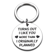 Load image into Gallery viewer, Valentine&#39;s Day Gifts for Husband Wife Romantic Keychain from Girlfriend Boyfriend Christmas Birthday Gifts for Groom Bride Fiancé Fiancée Couples Anniversary Present for Hubby Wifey Him Her Women
