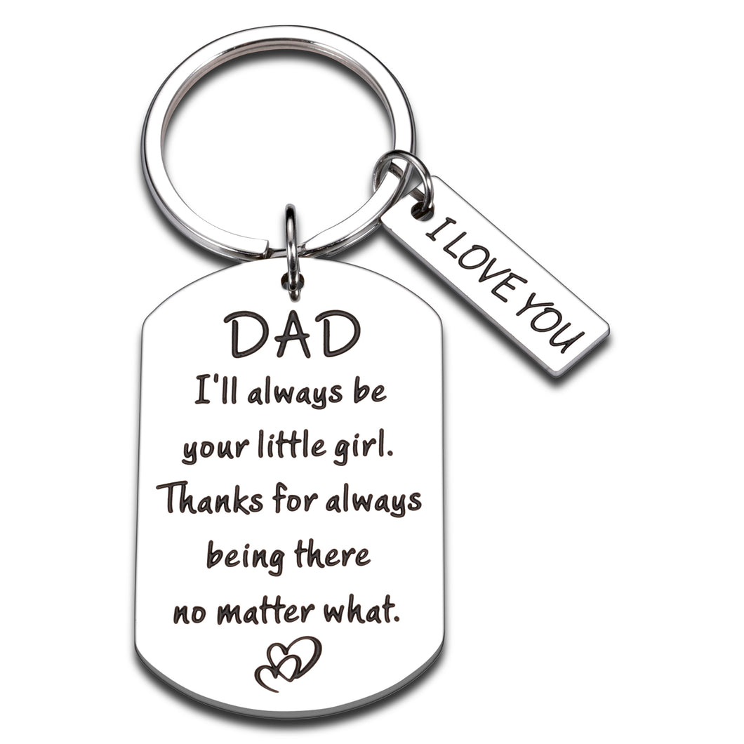 Dad Gifts from Daughter Dad Present Birthday Fathers Day Christmas Valentine Gift for Dad Father from Daughter Kids to Dad Daddy Papa Dad Keychain