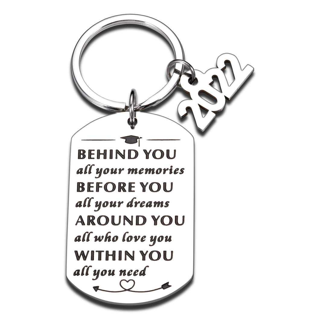 Graduation Gifts for Him Her Inspirational Class of 2022 Keychain Grad Gifts for Son Daughter Graduation Gifts for High School College Nursing Law School Students Teen Boys Girls Women Men