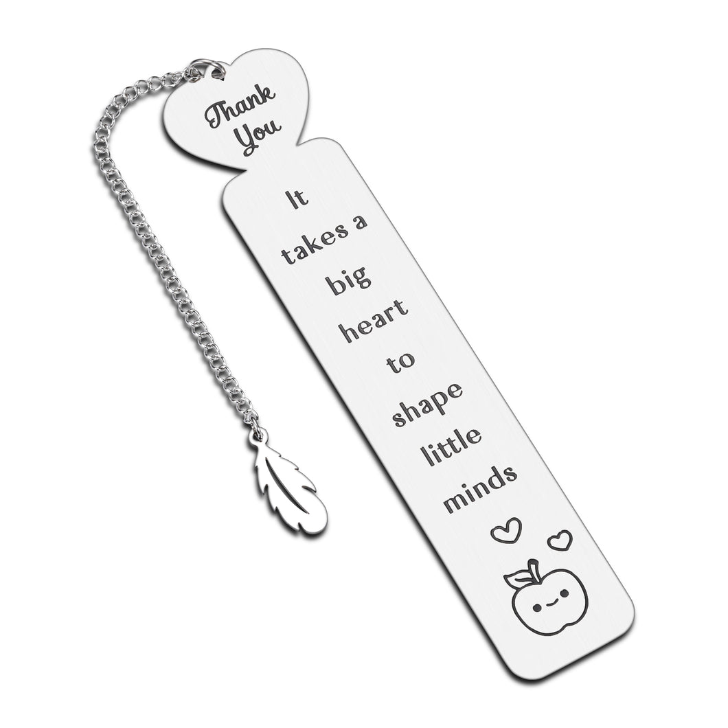 Teacher Appreciation Gifts Metal Bookmark Thank You Graduation Teachers Day Christmas Birthday Gifts for Women Music Preschool PE Spanish Daycare Teacher Tutor Professor Special Education Teachers