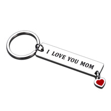 Load image into Gallery viewer, Mom and Daughter Son Christmas Keychain Gifts from Son Stepson Daughter Stepdaughter I Love You Mom Birthday Wedding Anniversary Thanksgiving Valentine&#39;s Day Key Ring Gifts for Her Mom Women
