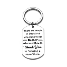 Load image into Gallery viewer, Thank You Gifts for Women Men Coworker Employee Appreciation Gifts for Boss Male Retirement Going Away Leaving Gifts for Teachers Nurse Office Birthday Christmas Inspirational Retired Gifts Keychain
