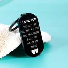 Load image into Gallery viewer, Valentines Day Anniversary Gifts Idea for Men, Boyfriend, Husband Romantic I Love You Keychain Gifts for Women, Girlfriend, Wife, Her Birthday Christmas Day Couple Gifts for Him Her Love You Present
